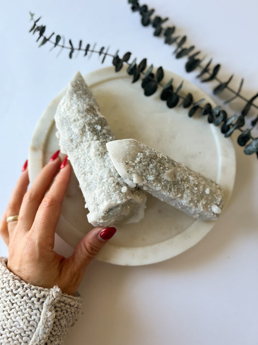 Mongolian Candle Quartz double pointed