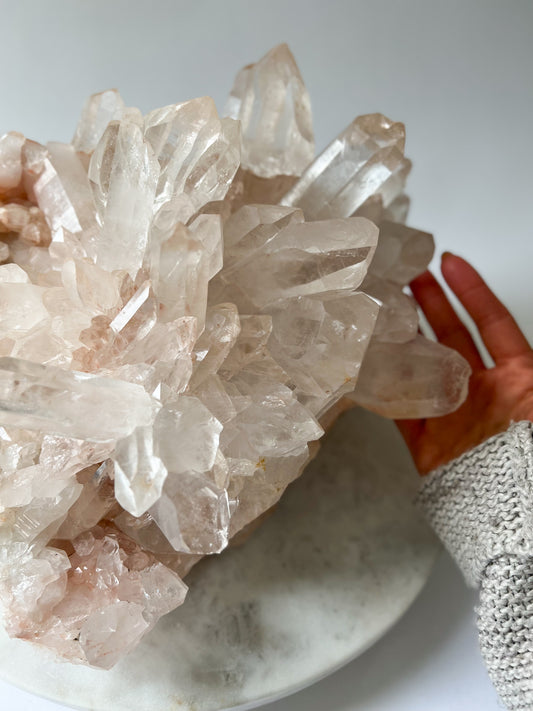 Pink Himalayan Quartz Statement Piece