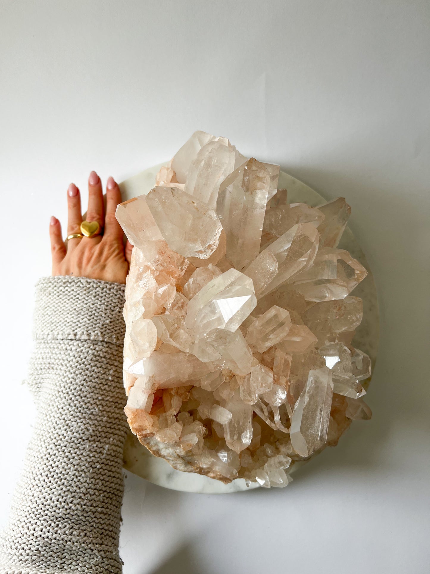 Pink Himalayan Quartz Statement Piece