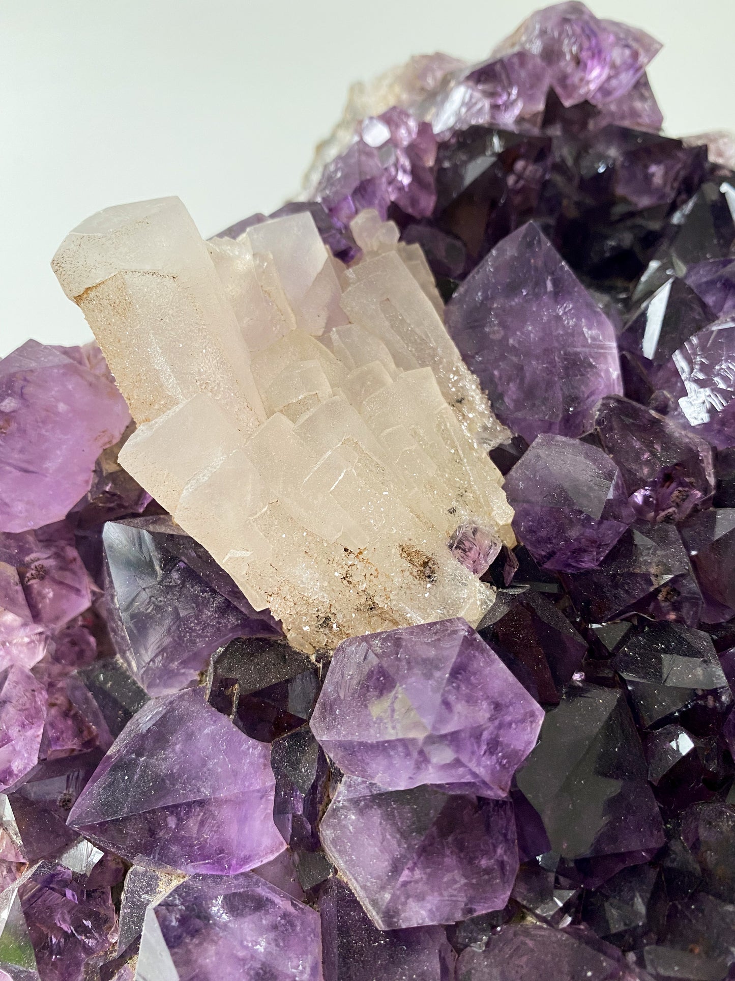 Amethyst Cluster AA Grade with Calcite