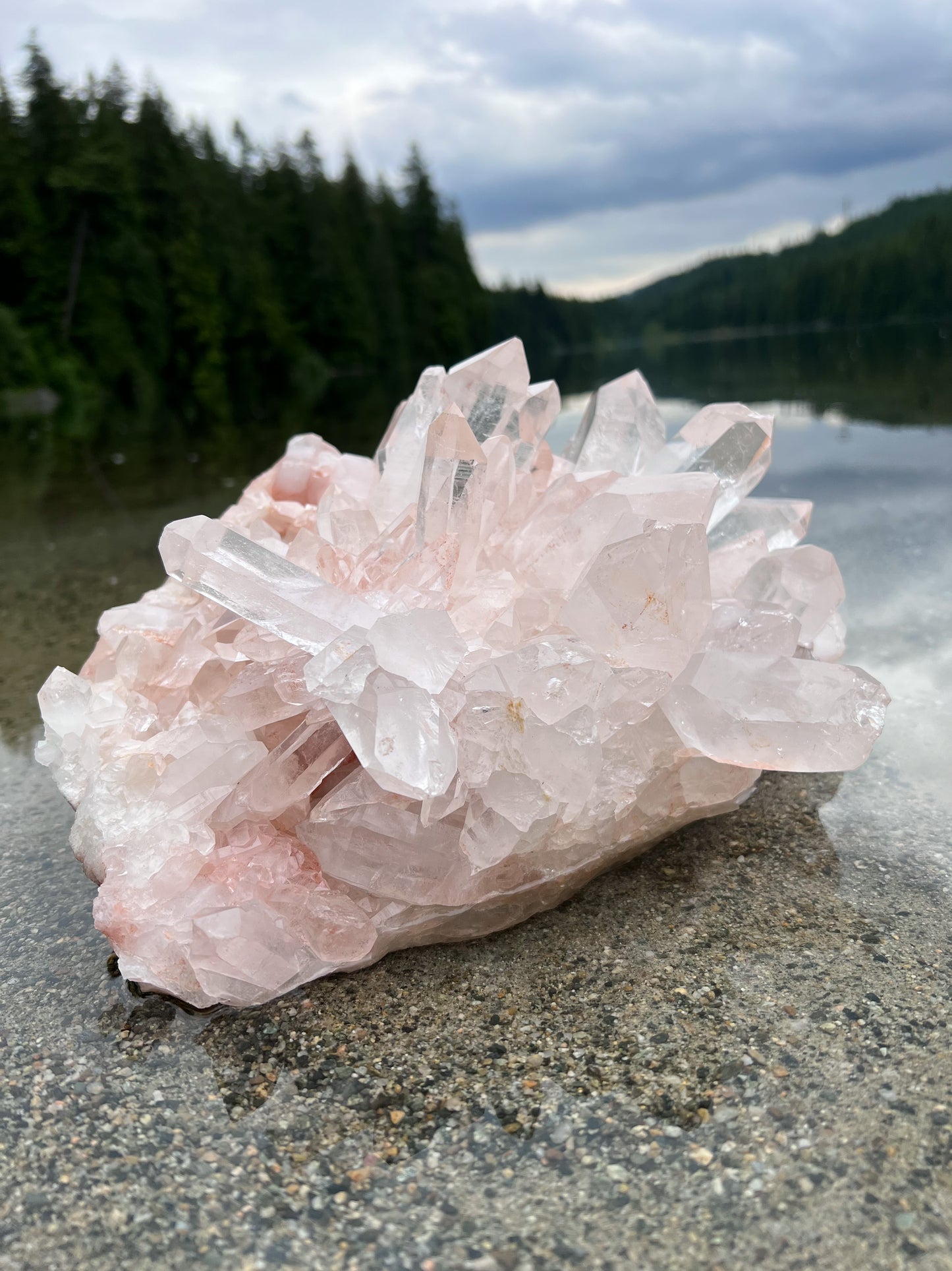 Pink Himalayan Quartz Statement Piece