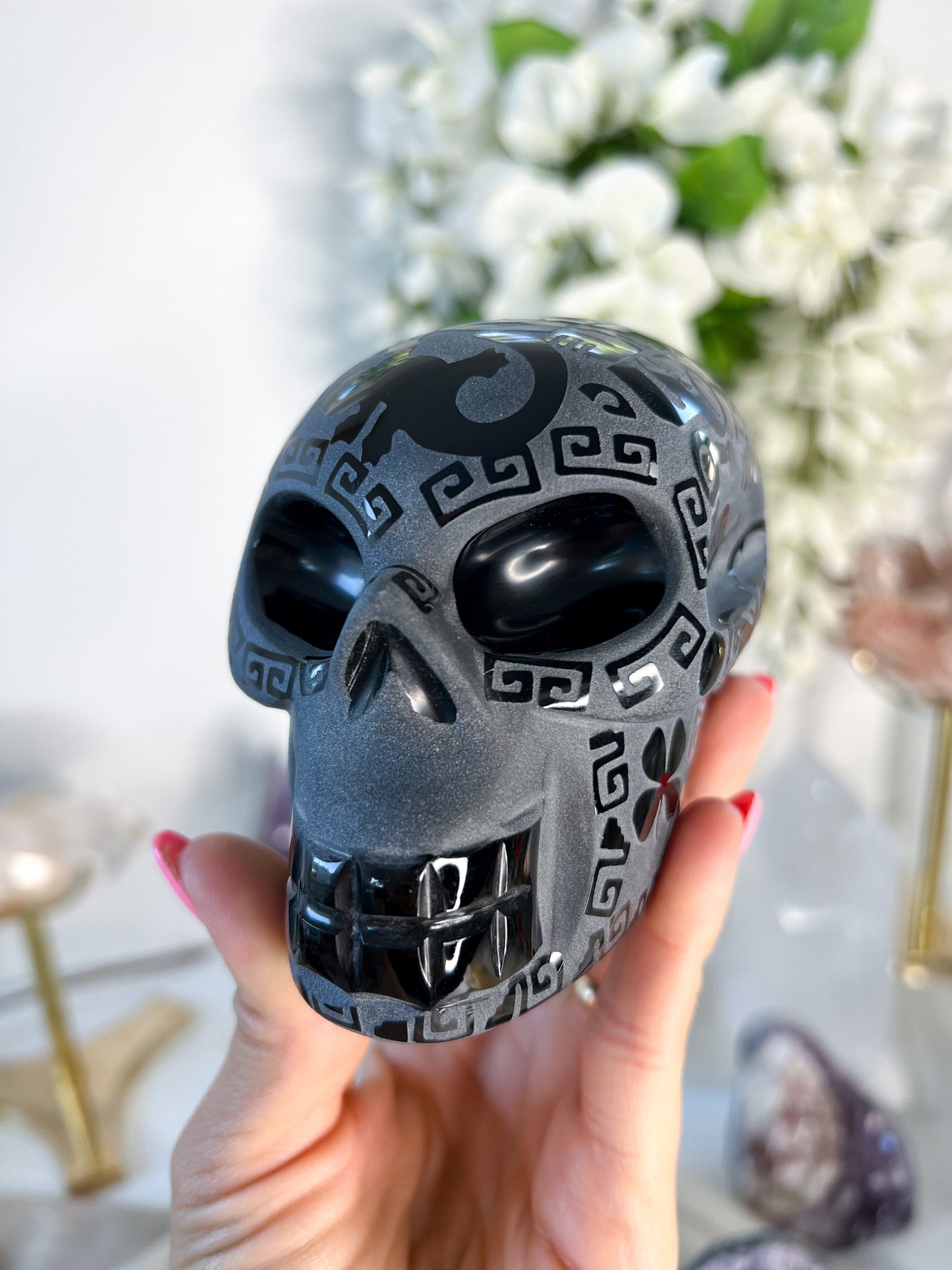 Obsidian Mexican Skull