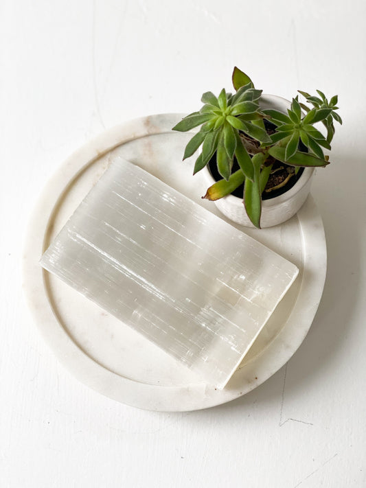 Selenite (Satin Spar) Slab