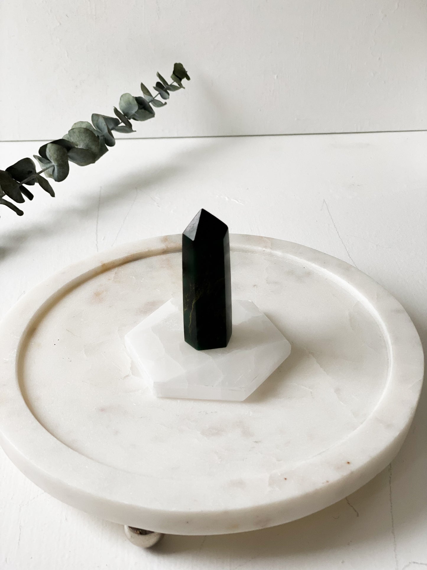 Selenite (Satin Spar) Hexagon plate