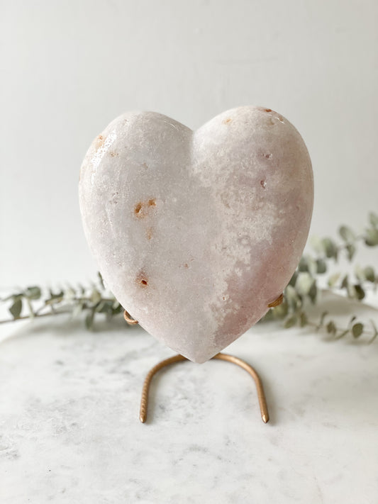 Pink Amethyst Heart X-Large