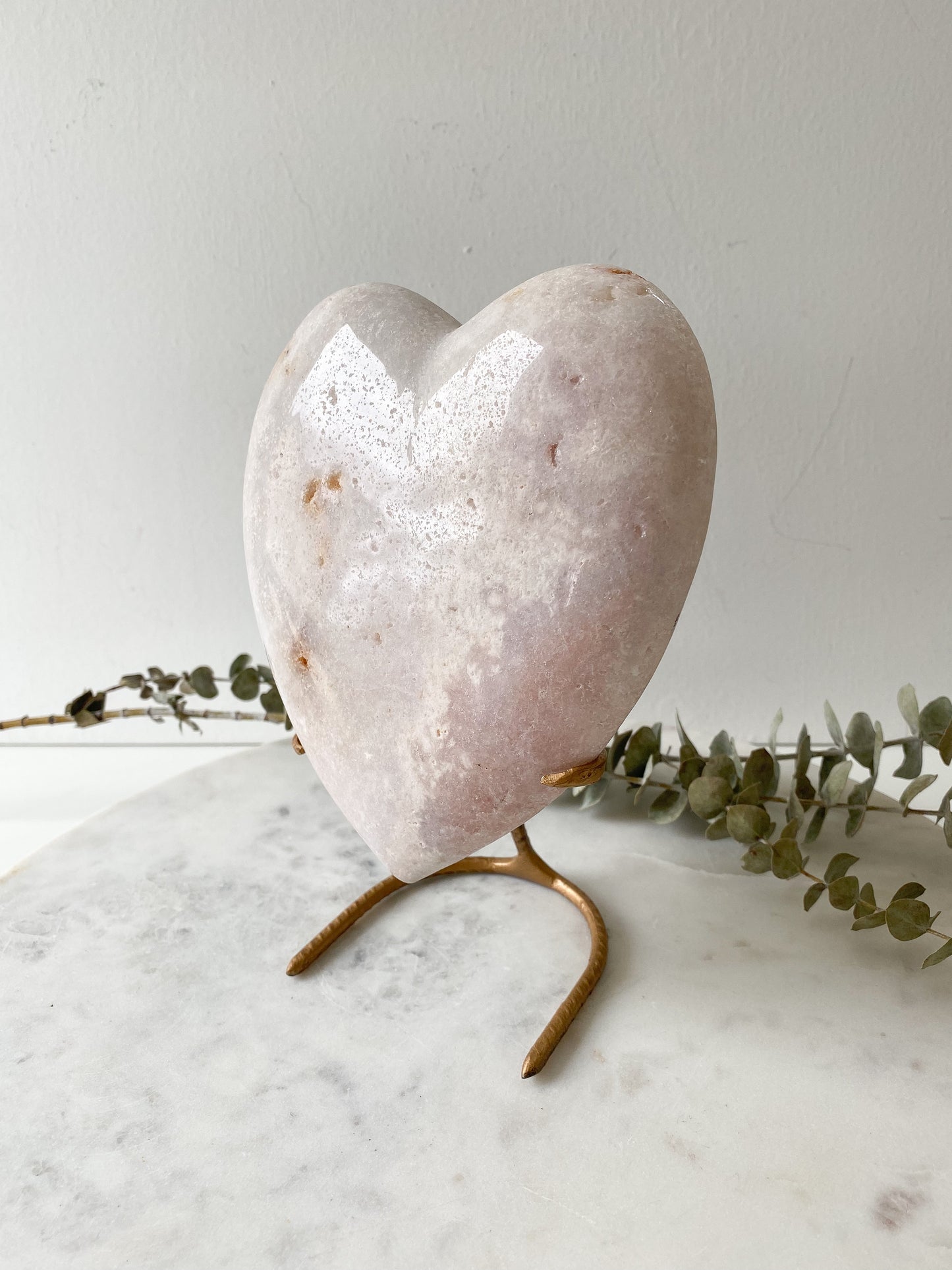 Pink Amethyst Heart X-Large